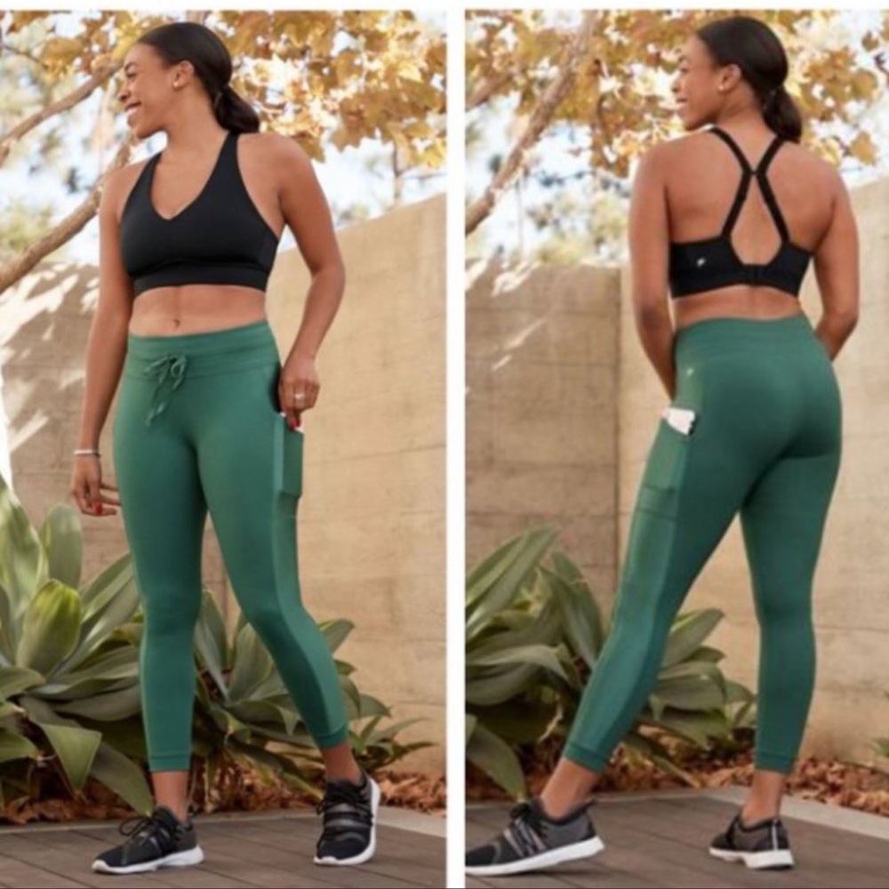 Fabletics Green High-Rise Pocket Leggings